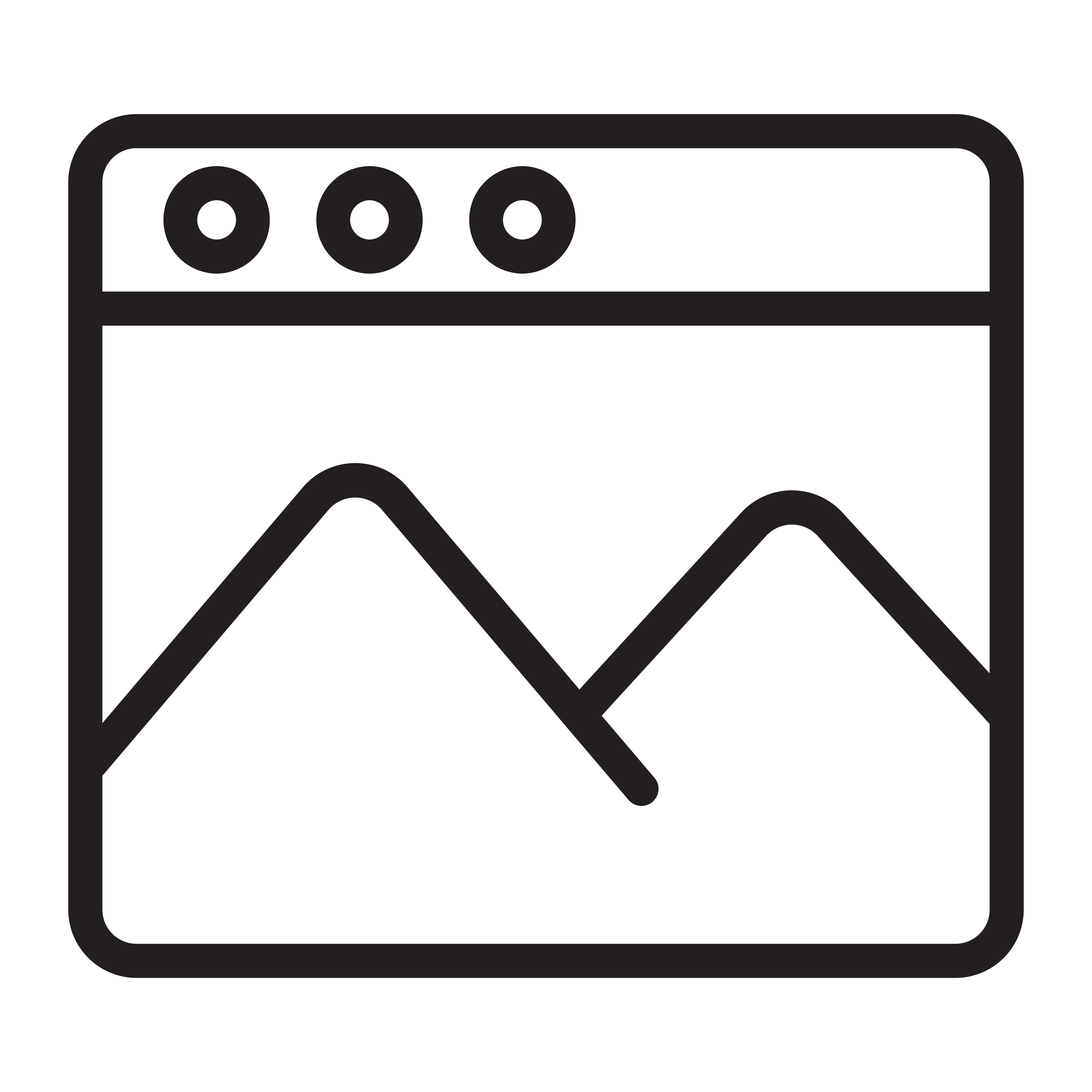 Icon representing graphic design