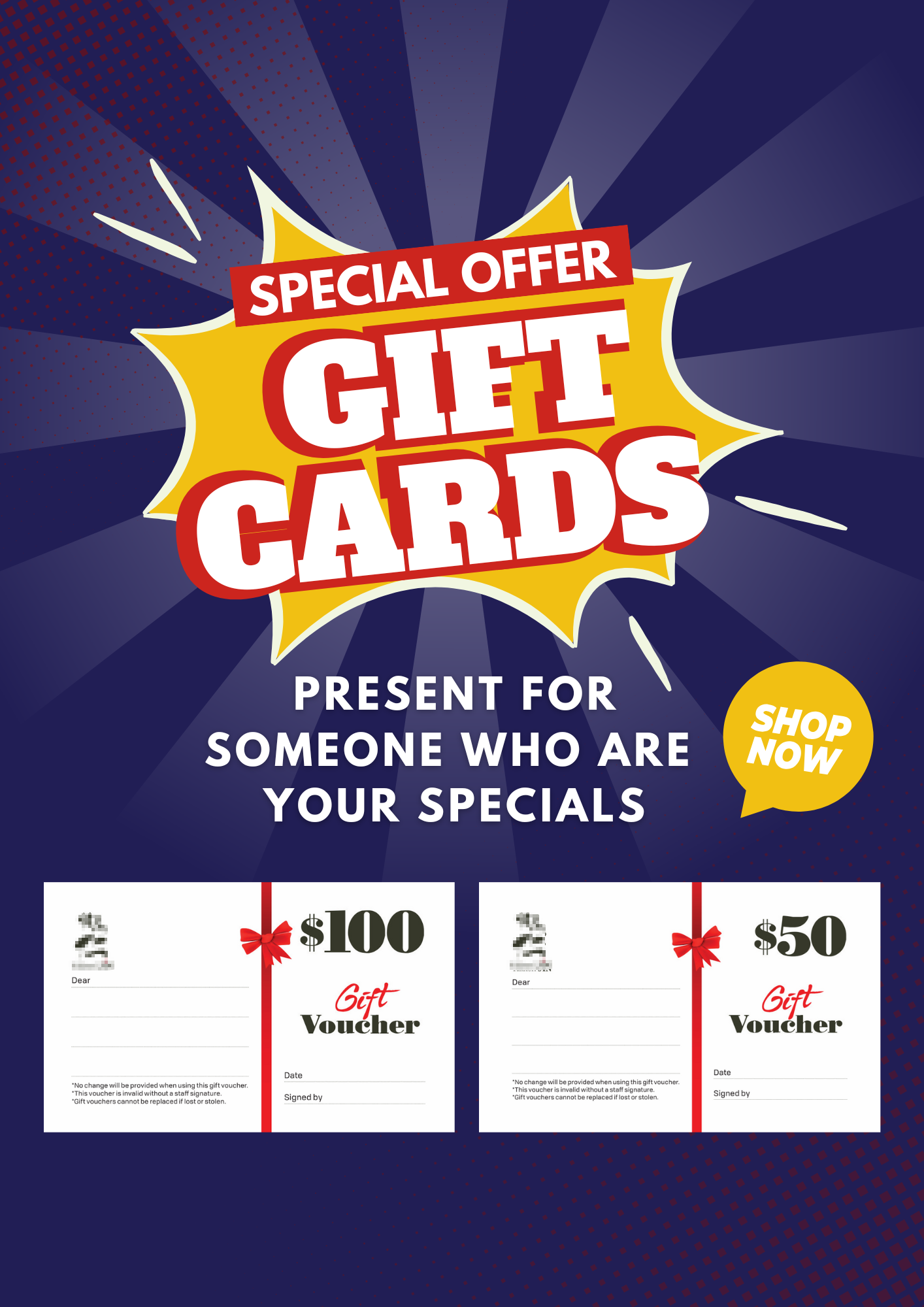 Promotional flyer with skincare theme