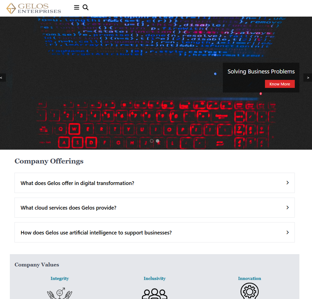 Screenshot of a web design layout