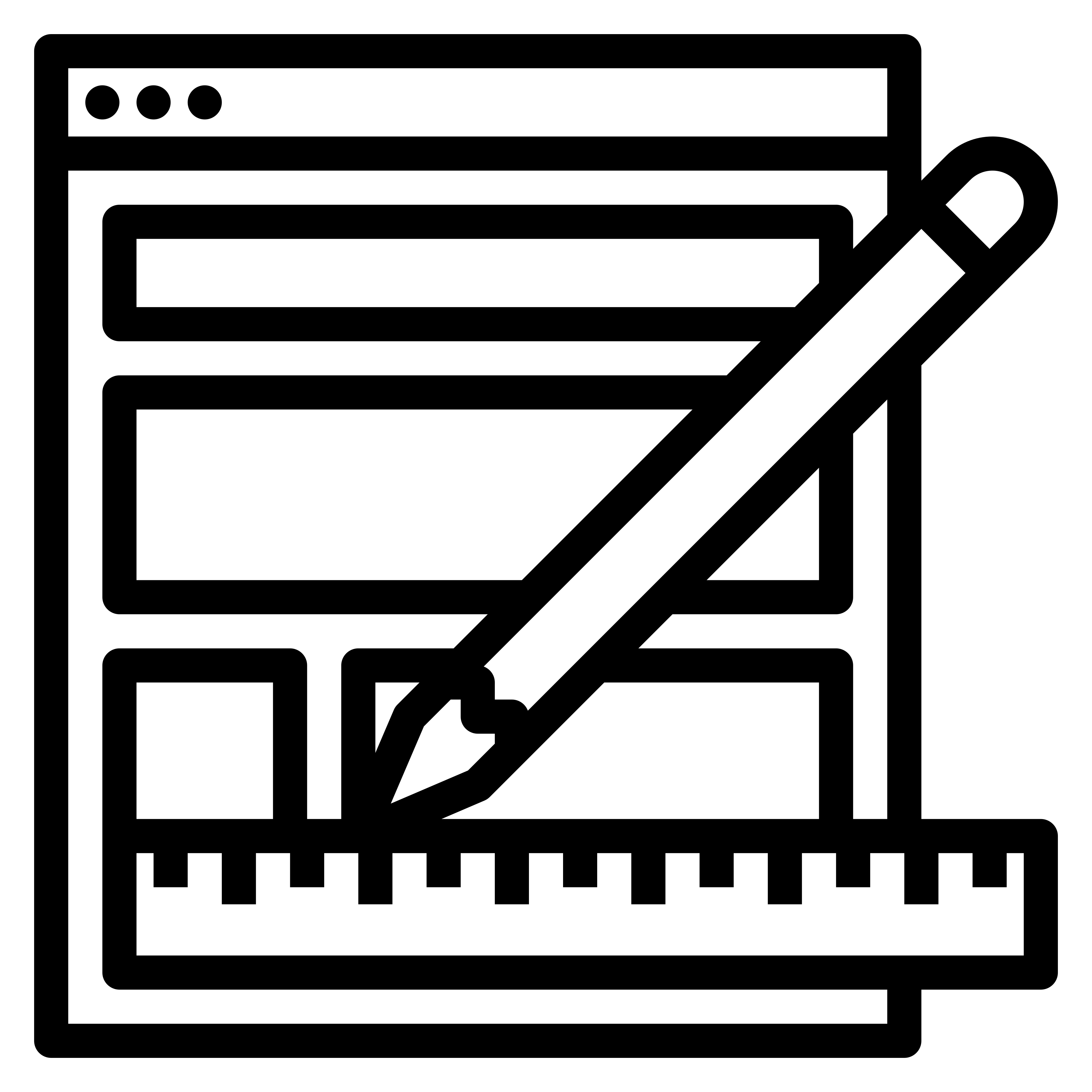 Icon representing web production